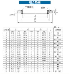 5-20pcs M5 M6 M8 M10 M12 M14 M16 to M52 High Pressure Hydraulic Pipe Seal Pad Rubber Metal Shim Seal Gasket Metal washer