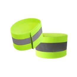 2PCS Running Reflective Arm Bands for Wrist Ankle Leg LED Reflector Armband Night Cycling Safety Light Tape Led Bracelet Strap