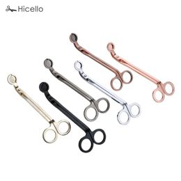 2024 Candle Wick Trimmer Stainless Steel Candle scissors trim wick Cutter Snuffer Round head 18cm Black Rose Gold Silver Red Bronze 1.