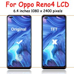 New Reno 4 LCD For OPPO Reno4 4G CPH2113 LCD Touch Screen Digitizer Assembly For Oppo Reno 4 5G PDPM00, PDPT00, CPH2091 Display