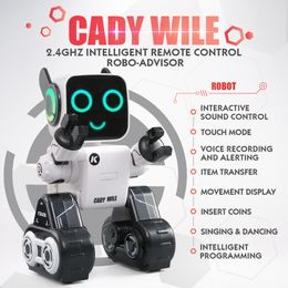 JJRC R4 Robot RC Intelligent Sense Inductive Remote Control Smart Robo Advisor Coin Bank Gift for Kids Boy Girl Educational Toys