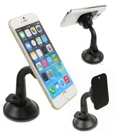 Magnetic Car Phone Holder Windshield Cradle Dash Board Long Arm Car Mount For iPhone Samsung With Retail Box4979002