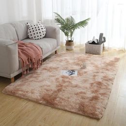 Carpets Cozy Area Rug Soft Fluffy Tie-dye Modern Non-slip Machine Washable Floor Carpet For Room Bedroom Kids Super