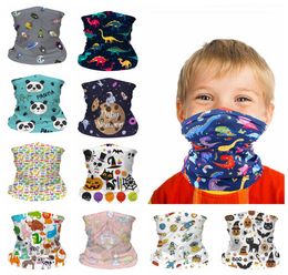 Kids Face seamless Mask dustproof Cartoon Neck Gaiter Scarf Windproof Sunsn child Breathable Bandana for Outdoor Cycling FFA43759557433