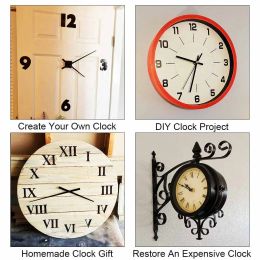 MCDFL Big Size Clock Hands Craft Kit Large Format Wall Clocks Time Zones Luxury Longer Arrows Motor Kitchen Home and Decoration