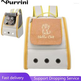 Cat Carriers 2024 Bag Pet Carrying Convenient Backpack Portable Breathable Dog Supplies Take It Out