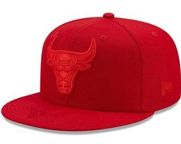 American Basketball "Bulls" Snapback Hats 32 Teams Luxury Designer Finals Champions Locker Room Casquette Sports Hat Strapback Snap Back Adjustable Cap a7