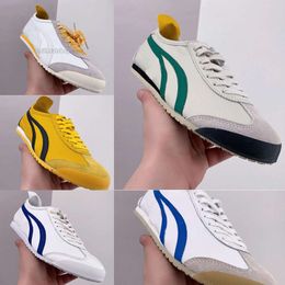 NEW Tiger Mexico 66 Tigers Casual Shoes Running Shoes Onitsukass Summer Canvas Series MEXICO 66 DELUXE Mens Latex Combination Insole Parchment Midsole Slip-on 805
