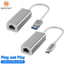 USB 3.0 1000Mbps Network Card Type C USB to RJ45 Converter Wired Gigabit Ethernet Lan Adapter for Nintendo Switch Macbook Laptop