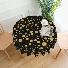 Table Cloth Tablecloth Gold Dot Round Polka Dots Fashion Cover Tablecloths Custom Wedding Birthday Party Decoration