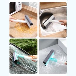 3 in 1 Scraper Window Cleaning Brush Glass Wiper Muitifunctional Glass Brush Silicone Squeegee for Car Household Cleaning Tools