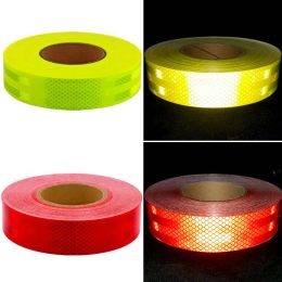 5cmx25m/Roll Multiple Colour Self-Adhesive Reflective Warning Tapes Reflective Safety Conspicuity Stickers