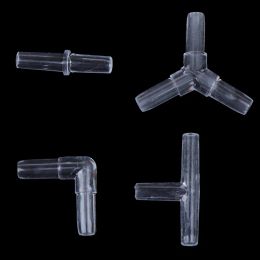 10Pcs/Lot Aquarium Airline Tubing Connectors Fish Tank Transparent Air Tube Adapters for 4CM Inner Diameter Air Line Hose