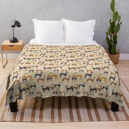 Blankets Galgos In Brown Throw Blanket Summer Beach For Sofas Sofa