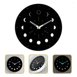 Wall Clocks Luminous Moon Phase Clock Household No