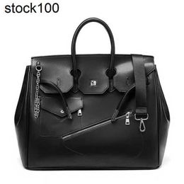 Handbag Large Top Hac Handmade 50cm Fashion Totes 50 Cm Black Pattern for Small Market with Logo Bk Genuine Leather XVJJ