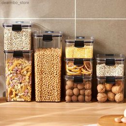 Food Jars Canisters Food Sealin Storae Containers PET Plastic Kitchen Storae Boxes Jars Noodle Boxes Jars With Lids Kitchen hih-capacity Boxes L49