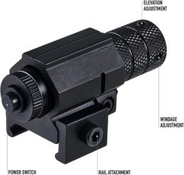 Compact Tactical Red/Green Laser Sight for Rifles Pistols Handguns fits Standard 20mm Picatinny Rail Laser Collimator