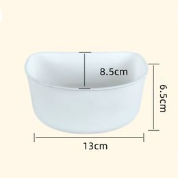 Pet Bowl Cat Dog Feeding Bowl Small Pet Cage Drink Water Bowl With Hook Up Safe Non-toxic Durable Oval Drinking Pet Supplies