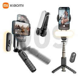 Sandals 2023 New Xiaomi 360 ° Rotation Selfie Stick Smart Phones Tripod Portable and Foldable Mini Stick with Lighting Selfie Stick