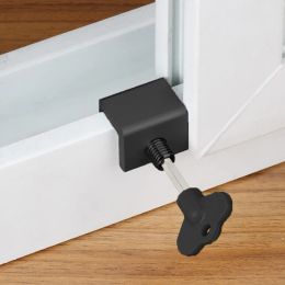1-5PCS Sliding Window Locks Locator Adjustable Sliding Lock Stopper Clips Security Locks For Kids Pets Door Window Limiter Lock