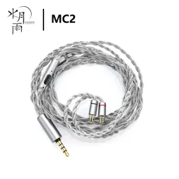 Microphones MOONDROP MC2 Microphone Upgrade Cable 3.5mm 0.78mm 2pin Oxygenfree Copper And Silver Plating