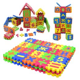 hot sell Russian alphabet letter toys Kids baby puzzle mats 60pcs 55 * 55MM carpet babies Language foam puzzle learning toy