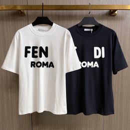 Designer t Shirt Luxury Brand Clothing Tags Letters Fashion Pure Cotton Short Sleeve Spring Summer Tide Mens Womens Tees Shirts S-2xl