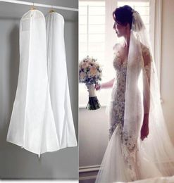 In Stock Big 180cm Wedding Dress Gown Bags High Quality White Dust Bag Long Garment Cover Travel Storage Dust Covers 6866357