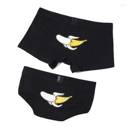 Underpants Couple Underwear Set Cotton Panties Fruit Print Men Boxer Shorts Women Cozy Lingerie Sexy3292828