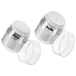 Storage Bottles 2 Pcs Moisture Pump Dispenser Travel Size Kit Women Containers Toiletries Leak Proof Cream Bottle Acrylic Small