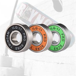 16 PCS 608RS Bearings ILQ-11 ILQ-9 High Speed 7 Balls Chromium Steel Bearings for Roller Skates Land Longboard Scooter Board