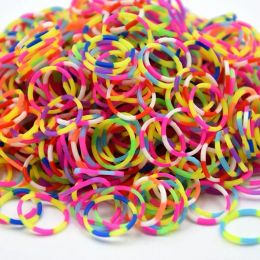 600 Pcs DIY Toys Rubber Bands Bracelet for Kids or Hair Rubber Loom Bands Refill Rubber Band Make Woven Bracelet DIY Christmas