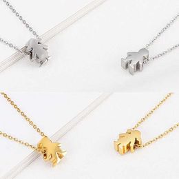 Pendant Necklaces Boys and Girls Childrens Pendant Womens Necklace Name and Date Childrens Family Jewellery Carving Stainless Steel Gold JewelryQ