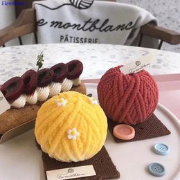 Baking Moulds Korea Ins Simulation Wool Group Mousse Cake Silicone Mould Ball Diy Material Aroma Candle Handmade Soap