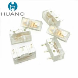 Accessories 10Pcs HUANO Transparent white micro switch 100 million click lifespan computer mouse button can replace rectangle microswitch