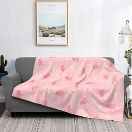 Blankets Christmas Gingerbread Man Throw Blanket For Home Decoration Super Soft Flannel Fleece Gifts