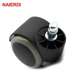 NAIERDI 50KG Universal Mute Wheel 2" Replacement Office Chair Swivel Caster Rolling Roller Wheels Furniture Hardware