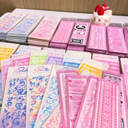 4/5/6Pcs Full Set Ins Hot Cute Junk Journal Stickers Decor Scrapbooking Lable Idol Kpop Stationery Postcards Kawaii Sticker Tool
