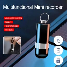 Players Mini Digital Keychain Voice Recorder HD Recording Pen Noise Reduction MP3 Music Player Voiceactivated Recorder 8G 16G