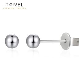 Pure Titanium Ball Stud Earring For Women Men Hypoallergenic Tiny Trini-ty Various Size for Including Titanium Earring Backs