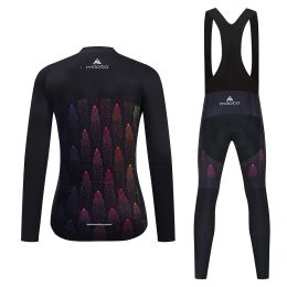 MILOTO Autumn Spring Long Sleeve Women Cycling Clothing MTB Pro Team Jersey Bike Riding Set Breathable Bicycle Ladies SportsWear