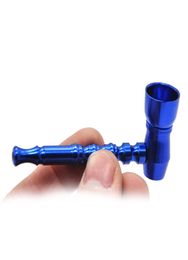 New Colourful Aluminium Alloy Mini Pipe High Quality Herb Smoking Pipe Tube Beautiful Colour Unique Design Multiple Uses Easy Carry H1849298