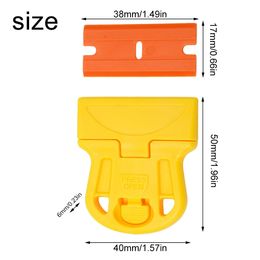 Scraper Blade Tool Glue Ice Remover Razor Glass Gap Ceramic Kitchen Home Car Cleaner Squeegee Blades With Handle