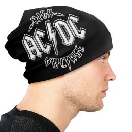 AC DC Heavy Metal Music Skullies Beanies Caps Winter Warm Knit Hat Street Adult Australian Rock Band Bonnet Hats Outdoor Ski Cap