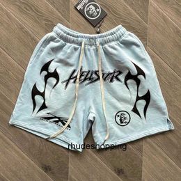 Hellstar Designer Mens Summer Men Women Hell Star Pants Print Pattern Letters Elastic Waist Drawstring Sweatpants Hiphop Street Fashion Cotton Short 8776