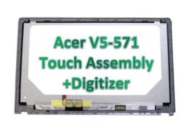 Screen For Acer V5571 571P 571PG LCD Touch Screen With Frame B156XTN03.1 EDP 15.6'' Laptop Aspire V5 571 Series LED Assembly