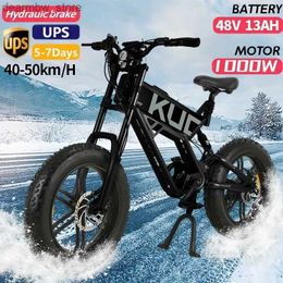 Bikes New T01 Ebike 20 inch 1000W Ectric Bike For Adults Ectric Bicyc with 48V 13AH Rovab Battery Dual Shock Absorber E-Bike L48