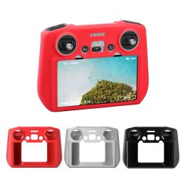 Protective Case Silicone Skin Cover For Dji Mini 3 Pro Rc With Screen Remote Control Dust Cover For Dji Accessories
