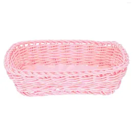 Laundry Bags Preparation Storage Baskets Exquisite Woven Multi-function Multipurpose Plate Living Room Tray Desktop Finishing Seagrass